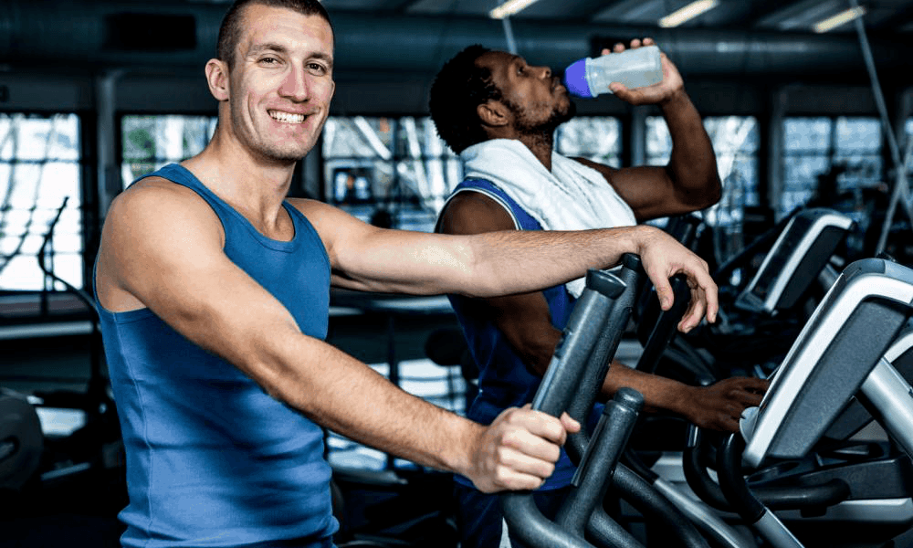 elliptical machines in the gym