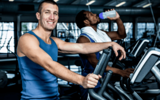 elliptical machines in the gym