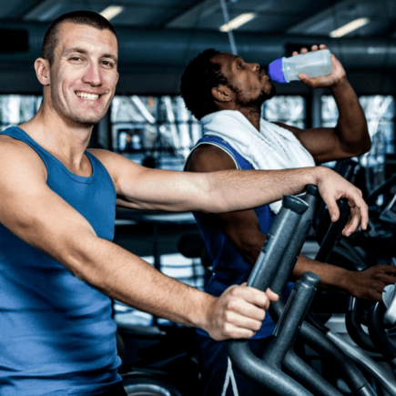 elliptical machines in the gym