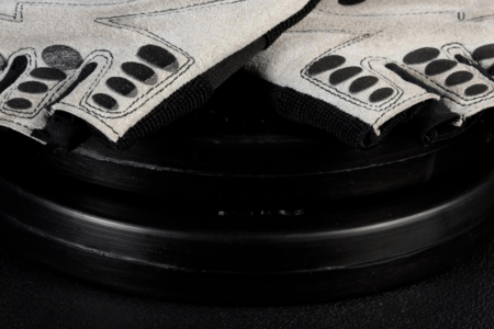 a pair of workout gloves